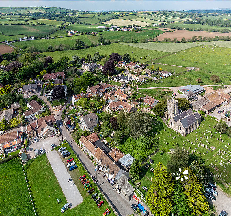 斯坦顿德鲁萨默塞特村图片素材