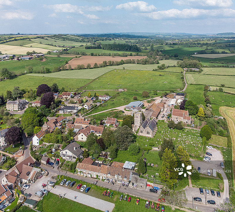 斯坦顿德鲁萨默塞特村图片素材