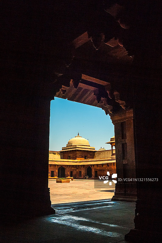 莫卧儿时代法泰赫布尔西格里的建筑图片素材