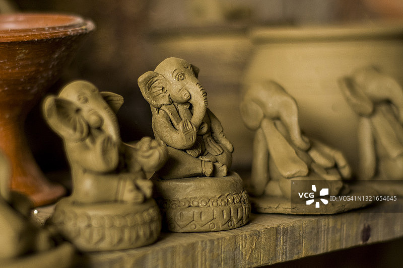 未上色的象头神图片素材