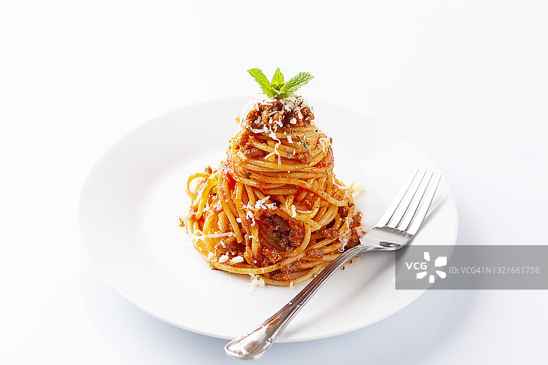 意大利面条博洛尼亚语图片素材