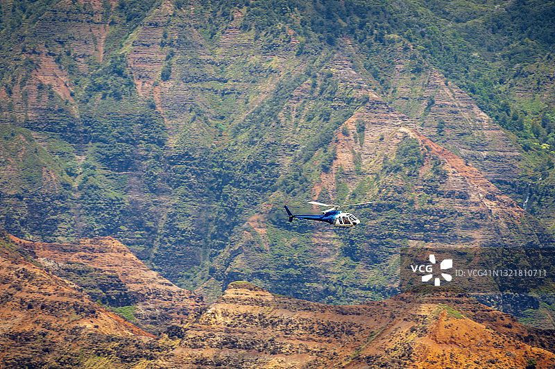 可爱岛威美亚峡谷直升机之旅图片素材