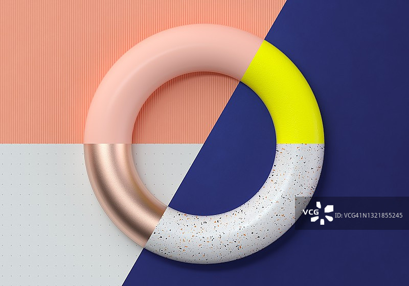 抽象彩色圆形图表图片素材