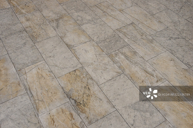 褪色的白色大理石矩形地砖图片素材