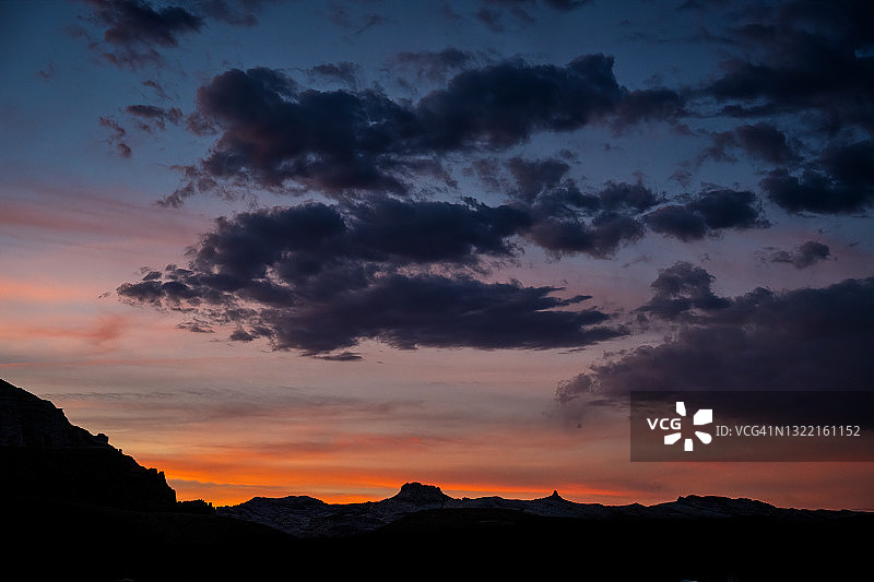 犹他州戈布林谷州立公园圣拉斐尔沙漠日落图片素材