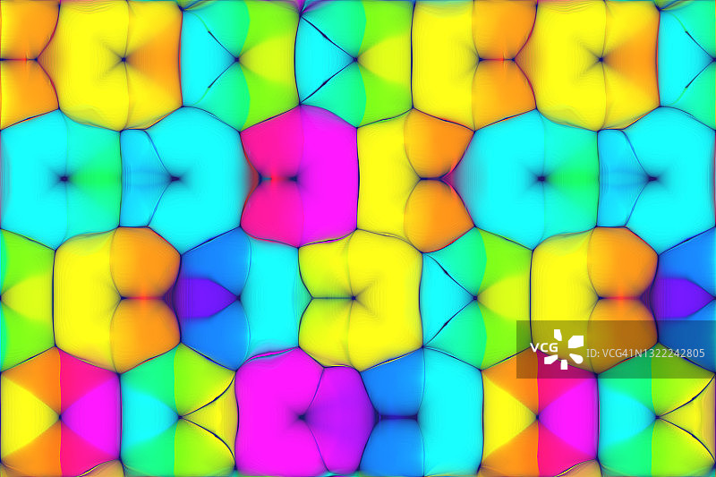活力泡泡马赛克抽象背景无缝图案图片素材