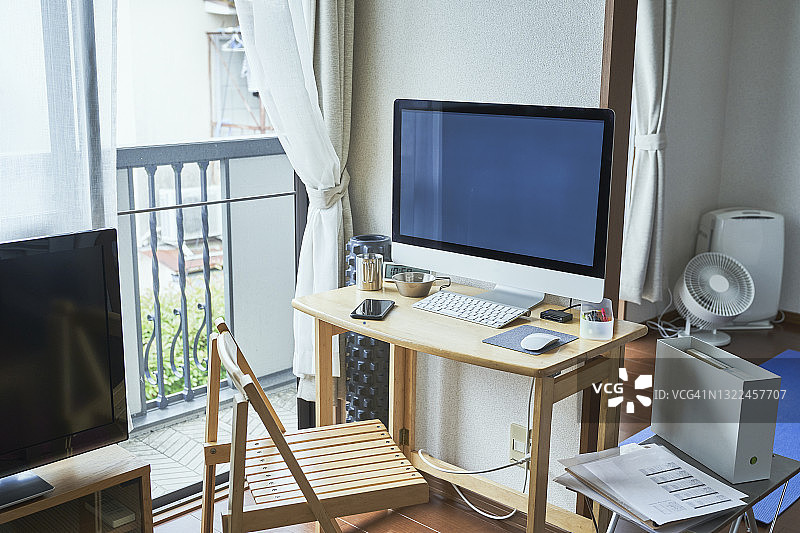 日本京都的居家办公场景图片素材