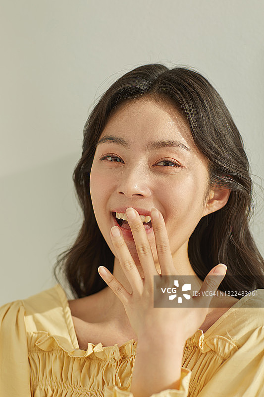 微笑的女人，美丽图片素材