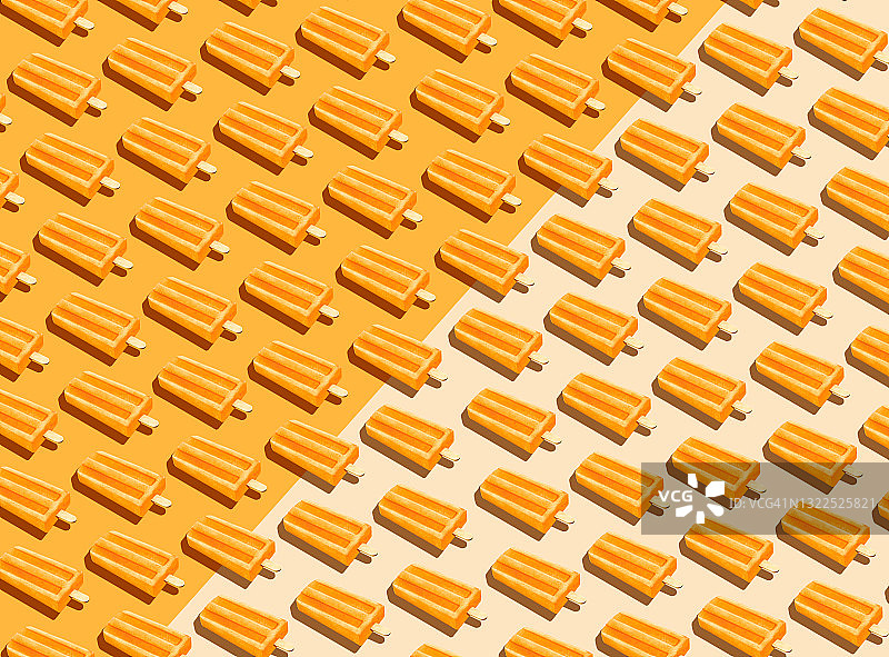 橙色冰棒图片素材