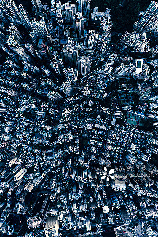 香港夜景航拍图片素材