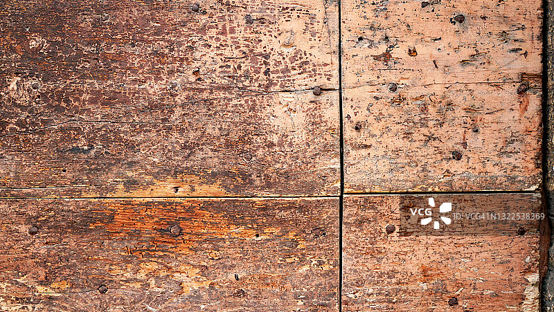 巴黎的乡村风格的、磨损且风化的木板图片素材