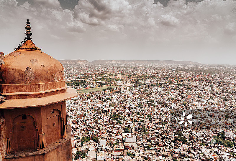 加德满都鸟瞰图图片素材