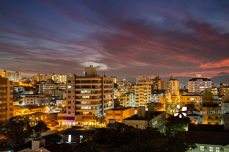 弗洛里亚诺波利斯的傍晚时分图片素材