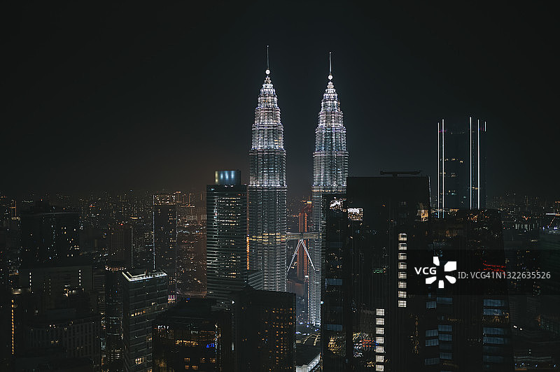 吉隆坡夜景（高角度）图片素材