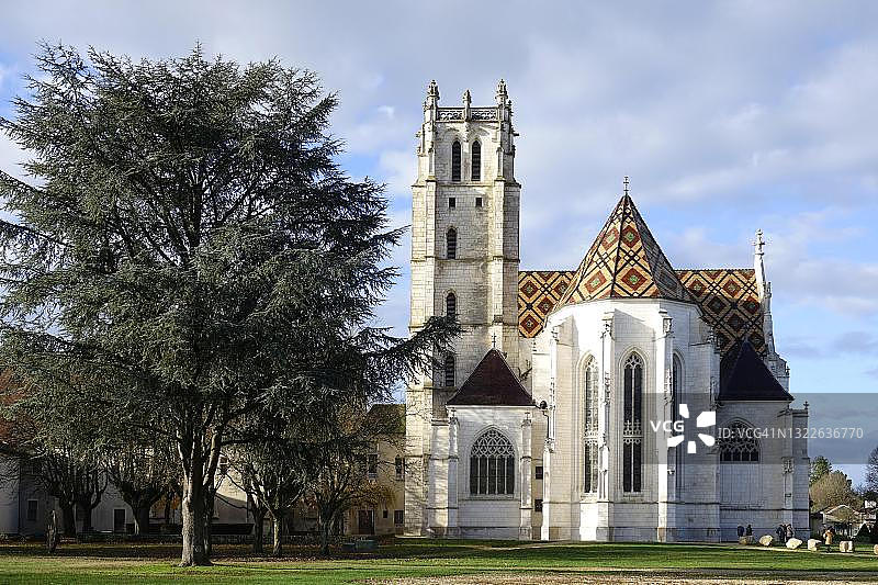 法国布尔格-昂-布雷斯旧布鲁修道院图片素材