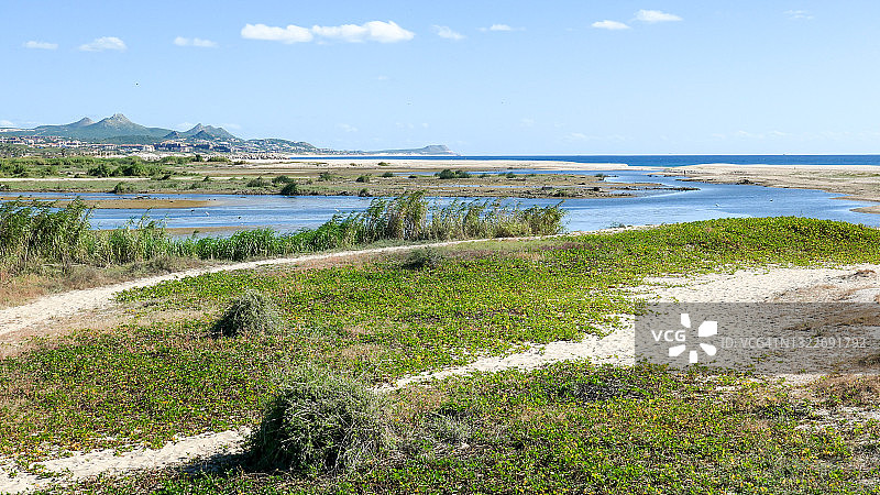 圣何塞德尔卡角河口与太平洋交汇处图片素材