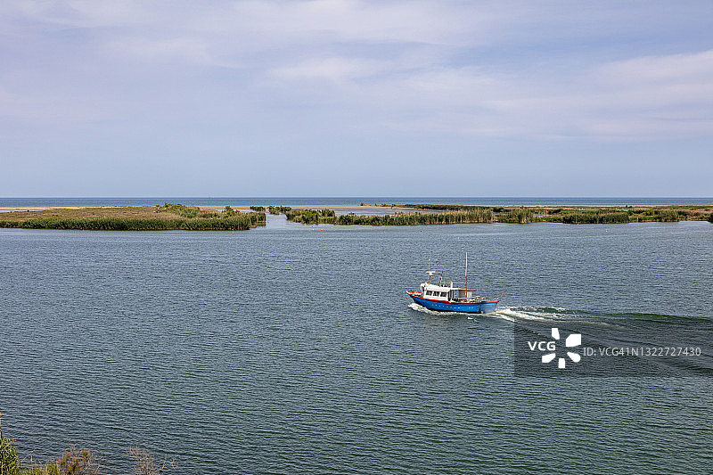 埃布罗河入海口图片素材