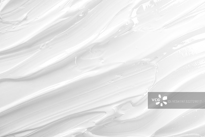 白色面霜涂抹纹理：化妆和护肤品图片素材