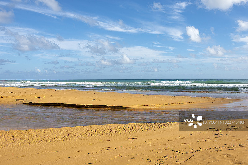 波多黎各卢基约的萨巴纳河口图片素材