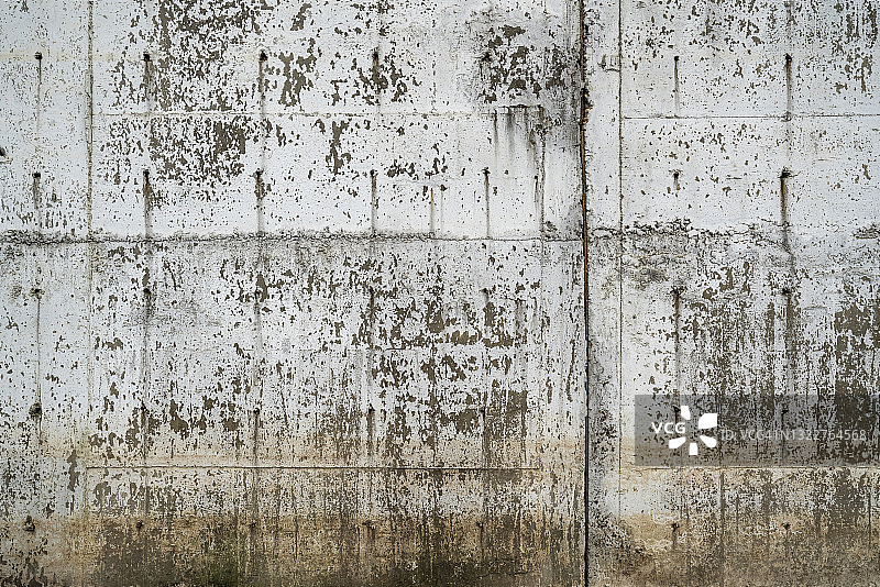 开裂的混凝土墙背景图片素材