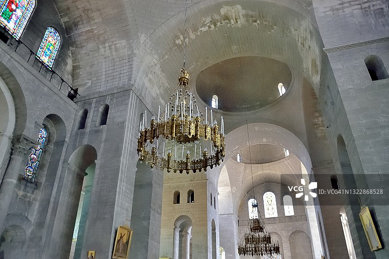 佩里格圣弗龙大教堂内部图片素材