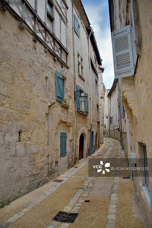 佩里格，中世纪小巷图片素材