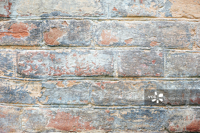 带划痕的旧砖墙背景图片素材