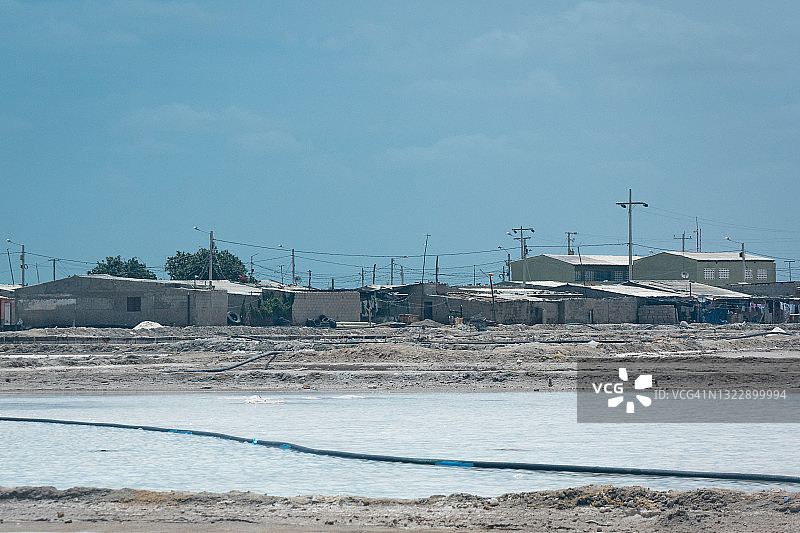 哥伦比亚马瑙雷的Adobe小屋，最重要的海盐盐滩图片素材