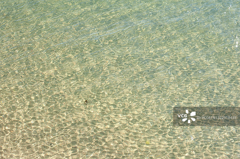 日出时英国本布里奇的宁静浅海风光图片素材