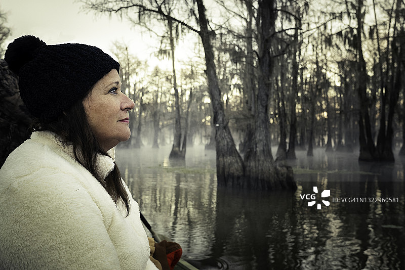 欣赏柏树沼泽图片素材