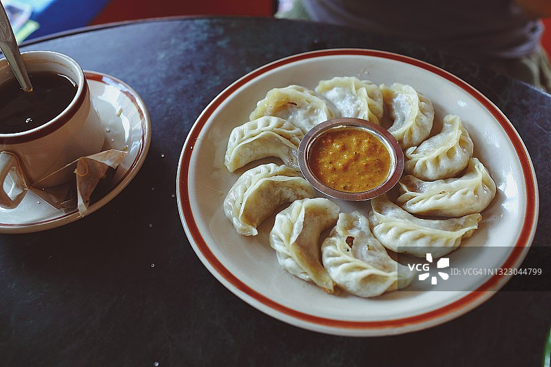 尼泊尔肉馅饺子图片素材