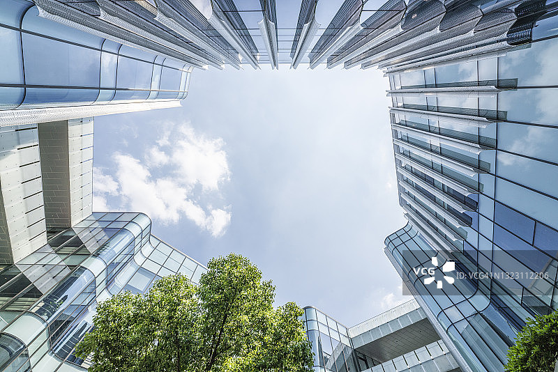 生态城市中的树木图片素材