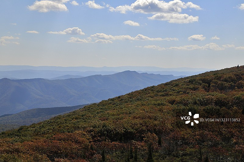 远山与山谷图片素材