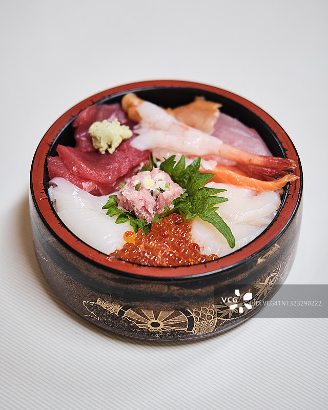 日本青森的海鲜丼图片素材