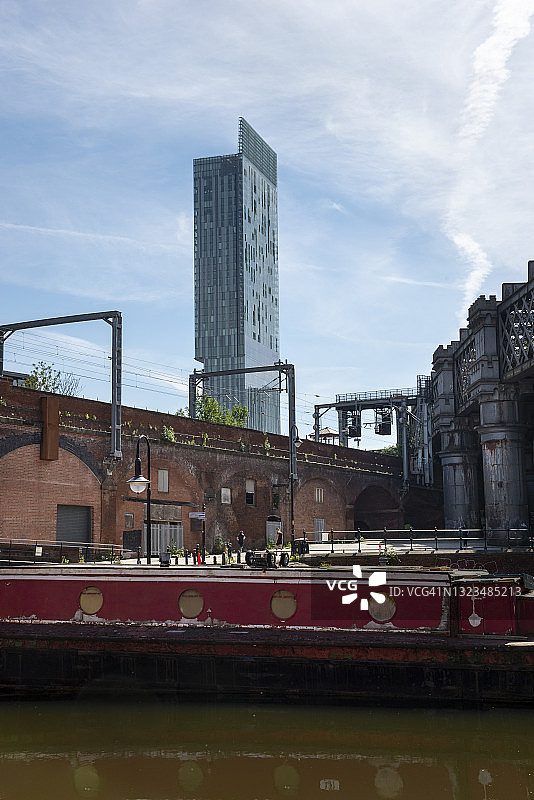 英国曼彻斯特城堡区比瑟姆塔图片素材