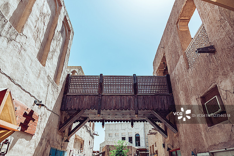 迪拜翻新的历史建筑图片素材