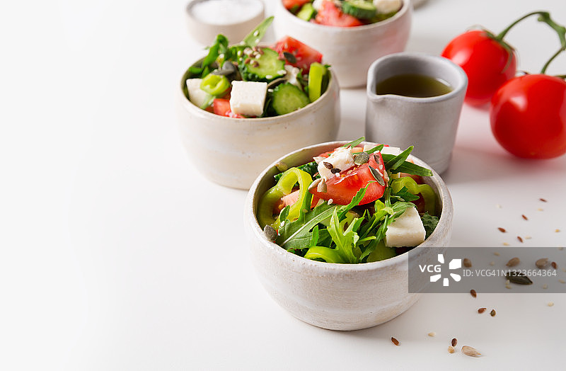 碗装蔬菜沙拉，健康饮食图片素材