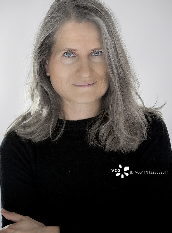 做旧效果的女士肖像图片素材