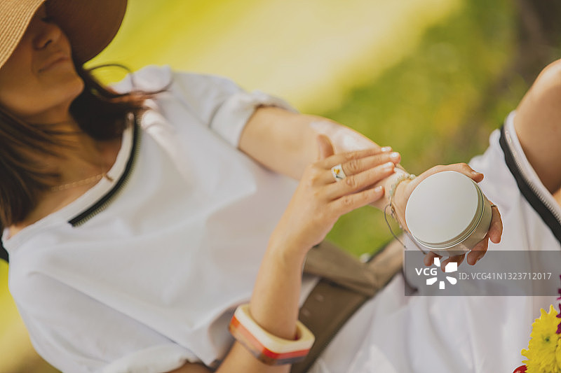 享受阳光图片素材