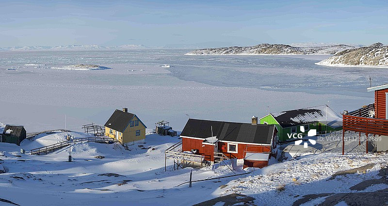 冬季的格陵兰岛伊卢利萨特图片素材