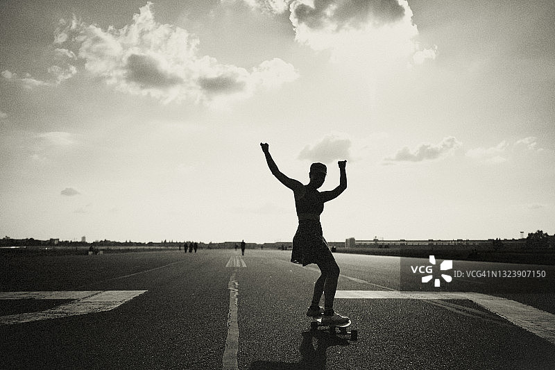 滑板者图片素材