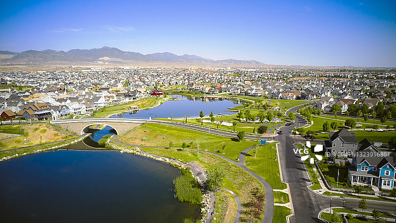 郊区住宅开发项目图片素材