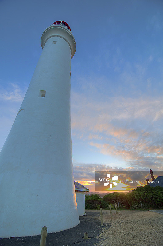 日落时的斯普利特角灯塔图片素材