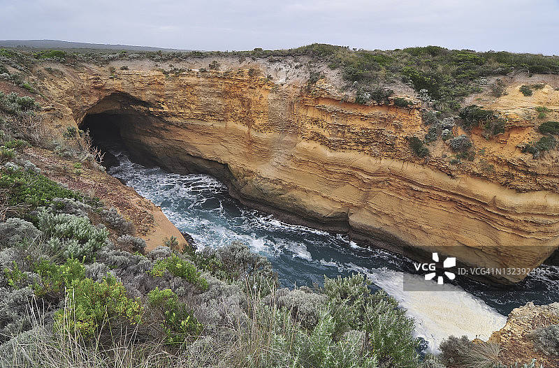 墨尔本坎贝尔港国家公园雷霆洞穴，大洋路图片素材