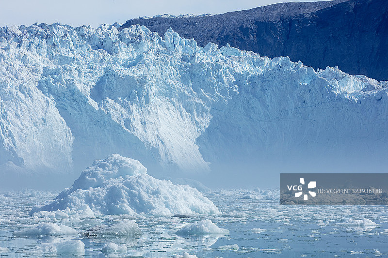伊基冰川，伊卢利萨特，格陵兰岛图片素材