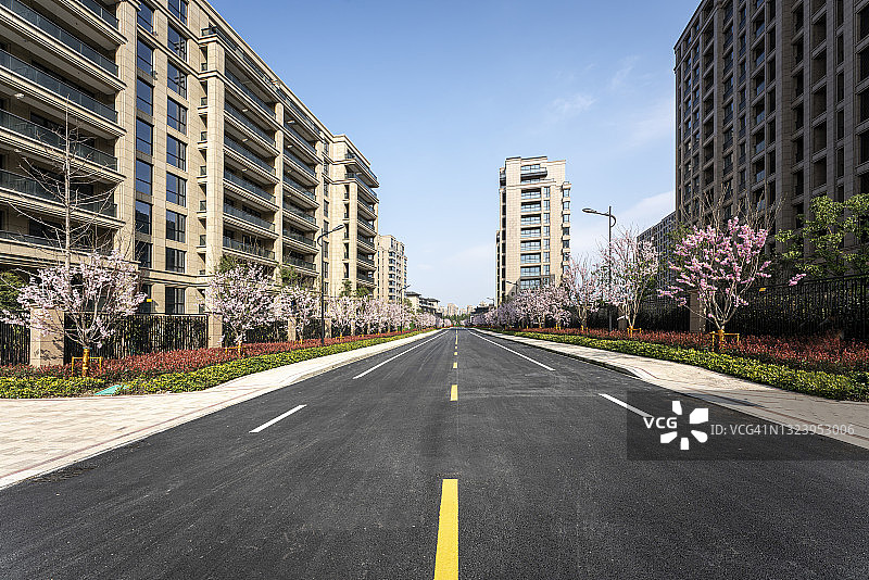 新建住宅区外景图片素材