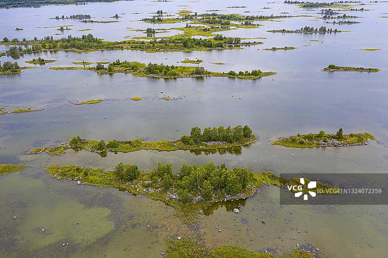 芬兰联合国教科文组织世界遗产地瓦尔肯群岛航拍图图片素材