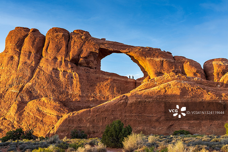 拱门国家公园的天际线拱门图片素材