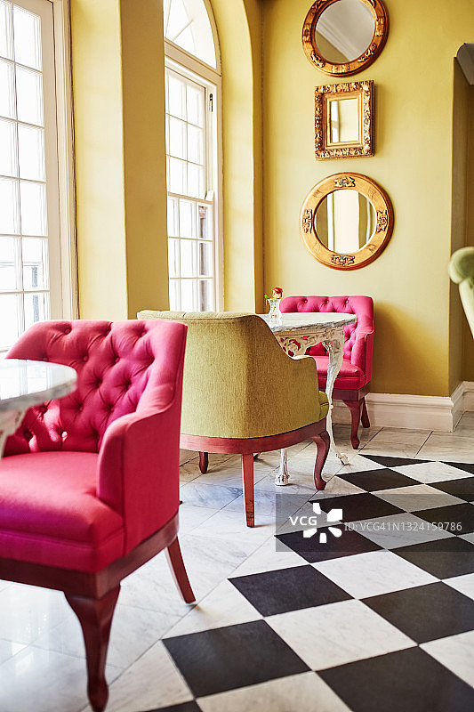 高档酒店内的休息区图片素材