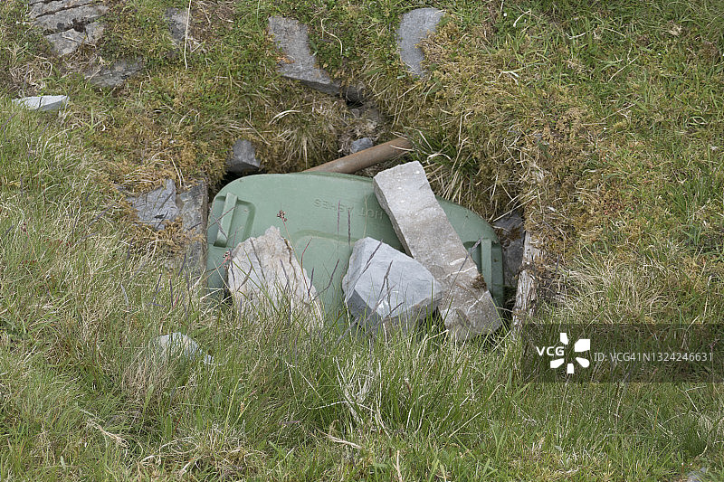 英国南威尔士布雷肯比肯斯国家公园黑山洞穴入口图片素材